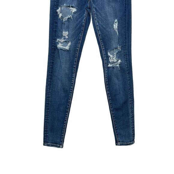 American Eagle Jeans Women's Size 4 Super Stretch Super High Rise Denim Jeggings - Picture 4 of 13